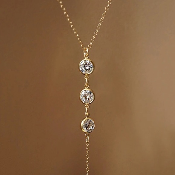 ⚜️𝟯𝟬%𝗢𝗙𝗙 𝗯𝘂𝗻𝗱𝗹𝗲𝘀 𝟯+⚜️ NEW Gold Drop Body Chain Choker - Picture 6 of 12